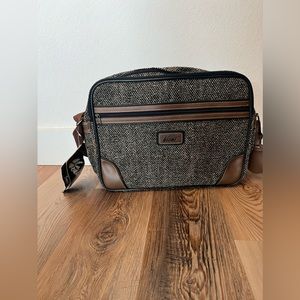 Verdi Tweed Travel Bag Luggage Carry On Shoulder Bag